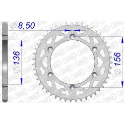 Зірка AFAM 520 Aluminium Chainwheel - Sherco [Silver] 44z