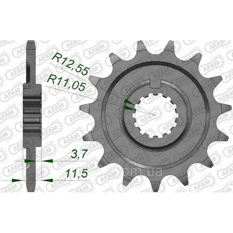 Зірка AFAM 520 Sprocket - Sherco 13z