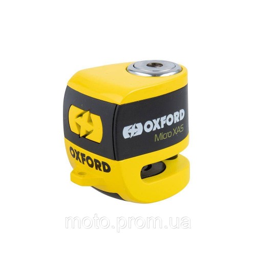 Замок Oxford Micro XA5 Alarm Disc Lock Yellow/Black