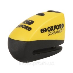 Замок Oxford Screamer 7 Alarm Disc Lock Yellow/Black Замок Oxford Screamer 7 Alarm Disc Lock Yellow/Black