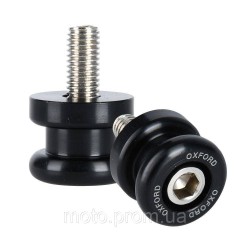 Упори для підкату в маятник мотоцикла Oxford Bobbins Black (M8 (1.25))