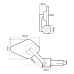 Мото дзеркало Oxford Arrow 360 Bar End Mirror