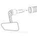 Мотодзеркало Oxford Horizon Bar End Mirror (Леве)