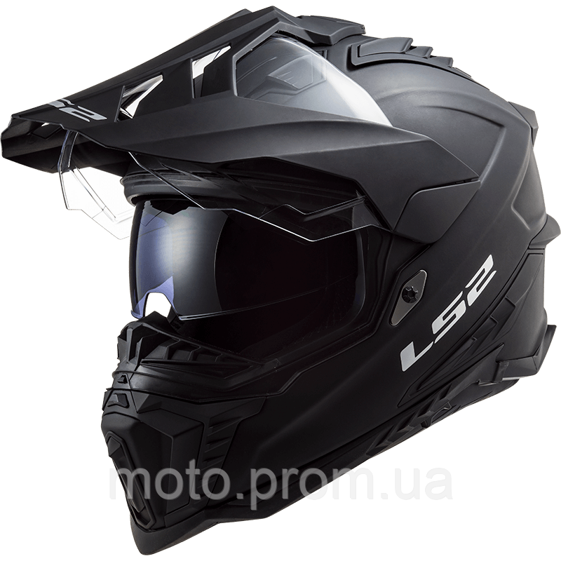 Мотошолом LS2 MX701 Explorer Solid Matt Black (3XL)
