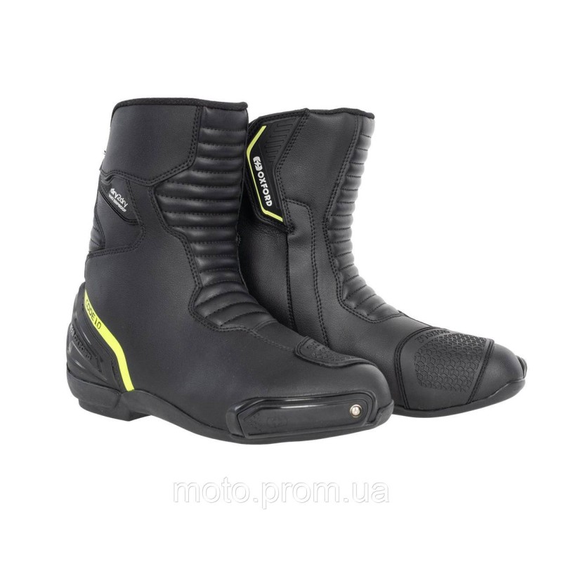 Мотоботи Oxford Code 1.0 Mid D2D MS Boot Blk/Flo Ylw (44)