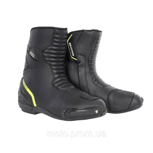 Мотоботи Oxford Code 1.0 Mid D2D MS Boot Blk/Flo Ylw (45)