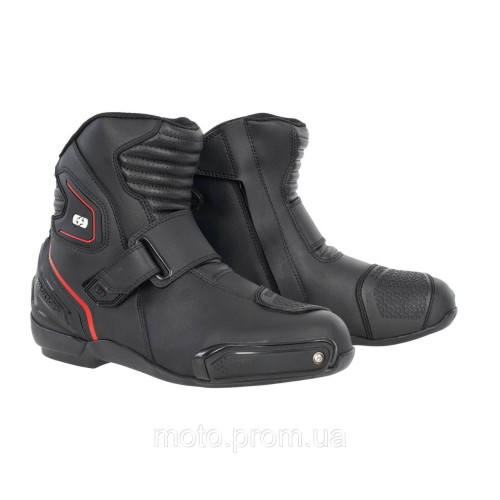Мотоботи Oxford Omega Air Short MS Boot Blk/ Wht/ Red (43)