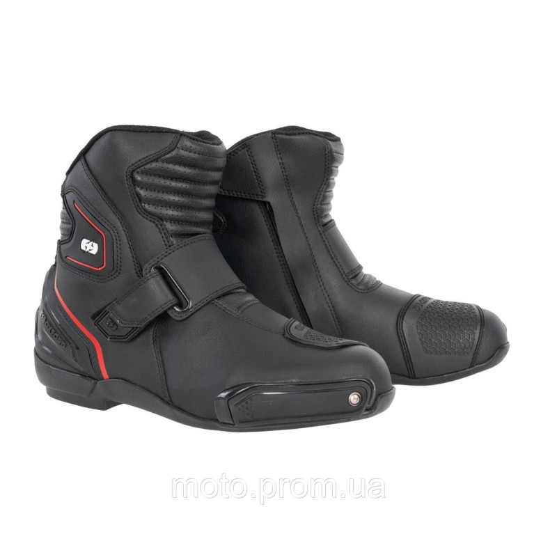 Мотоботи Oxford Omega Air Short MS Boot Blk/ Wht/ Red (43)