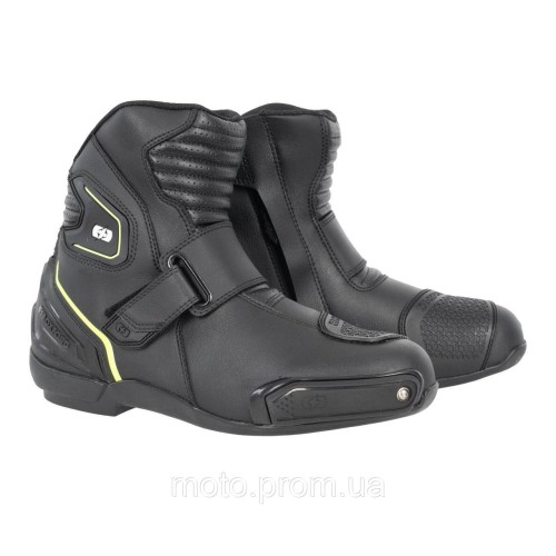 Мотоботи Oxford Omega Air Short MS Boot Blk/ Wht/ Ylw (44)