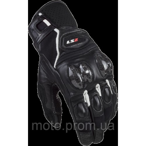 Моторукавички LS2 Spark 2 Leather Man Gloves Black White (M)
