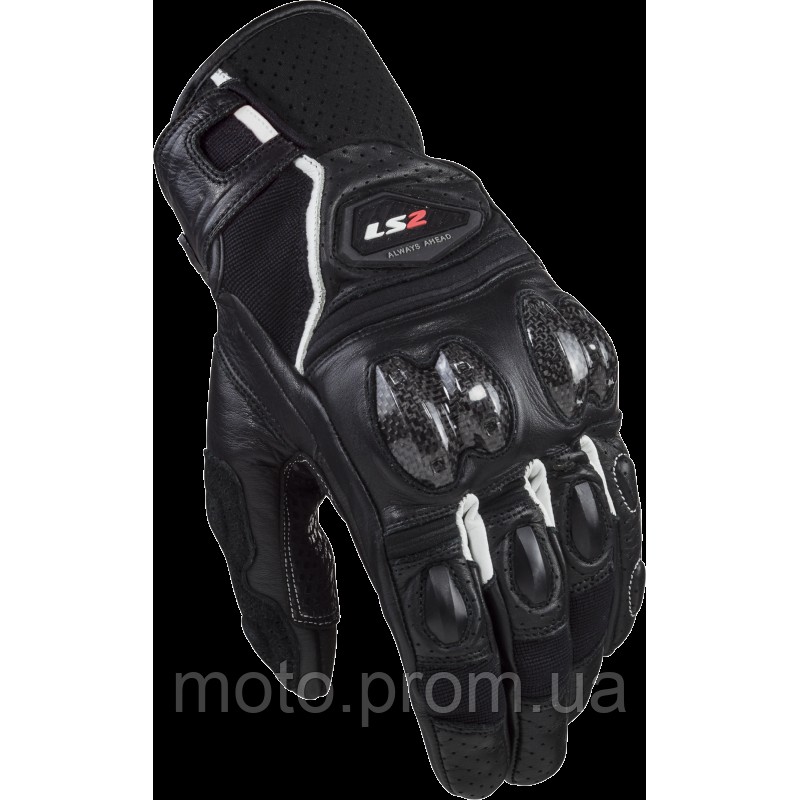 Моторукавички LS2 Spark 2 Leather Man Gloves Black White (M)