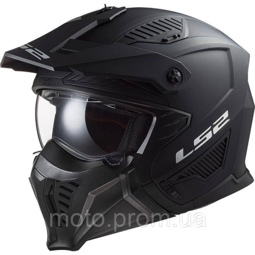 Мотошолом LS2 OF606 Drifter Solid Matt Black (XL)