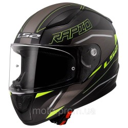 Мотошолом LS2 FF353 Rapid 2 Rokku Matt Black Hi-Vis Yellow (S)