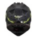 Мотошолом LS2 MX702 Pioneer 2 Crazy Matt Black Hi-Vis Yellow (S)