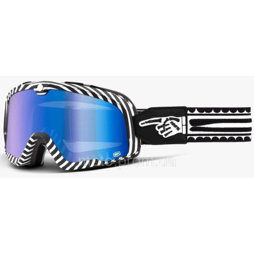 Окуляри 100% BARSTOW Goggle [Death Spray] Mirror Blue Lens