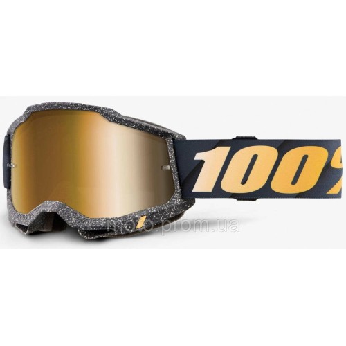 Окуляри 100% ACCURI 2 Goggle [Risland] Mirror Gold Lens