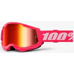 Окуляри 100% STRATA 2 Goggle [Pink] Mirror Red Lens