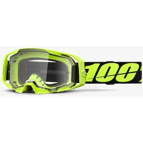 Окуляри 100% ARMATIC Goggle [Neon Yellow] Clear Lens