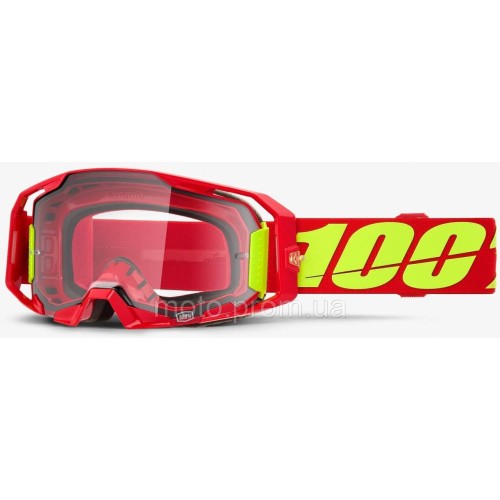 Окуляри 100% ARMATIC Goggle [Red] Clear Lens