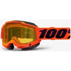Окуляри 100% ACCURI 2 Snowmobile Goggle [Neon Orange] Dual Yellow Lens