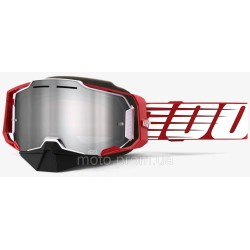 Окуляри 100% ARMEGA Snowmobile Goggle [Oversized Deep Red] Dual Mirror Silver Lens