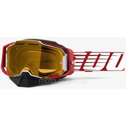 Окуляри 100% ARMEGA Snowmobile Goggle [Oversized Deep Red] Dual Yellow Lens