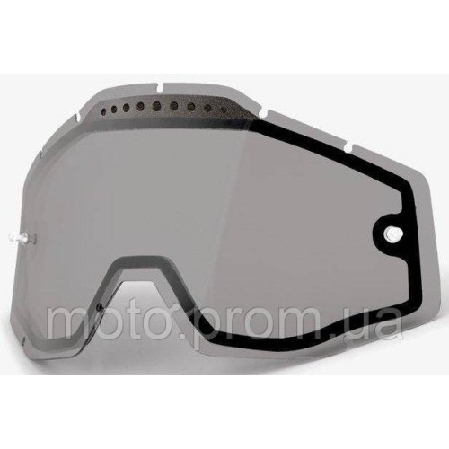 Лінза 100% RC/AC/ST Dual Vented Lens [Smoke] Dual Grey Lens