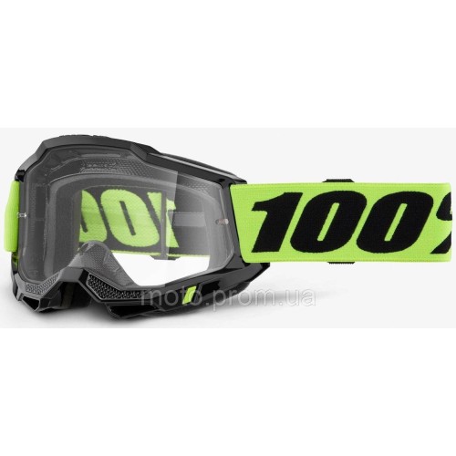Дитячі окуляри 100% ACCURI 2 Youth Goggle [Neon Yellow] Clear Lens