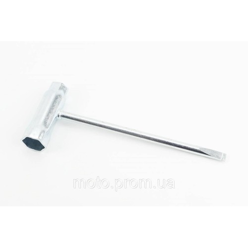 Ключ свічковий для бензопили, 13/19mm, L-160mm, посилений