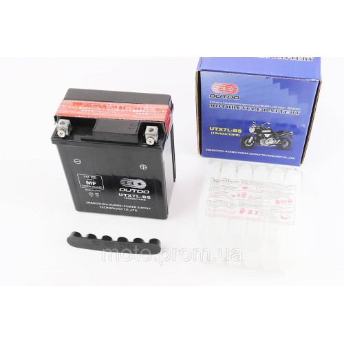 Акумулятор 12V6Ah UTX7L-BS кислотний (L113*W70*H130mm) 