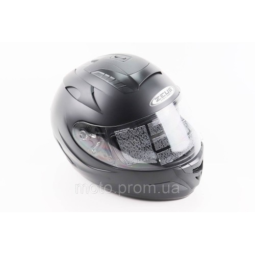 Шлем интеграл, закрытый ZS-806F M, ЧЕРНЫЙ мат