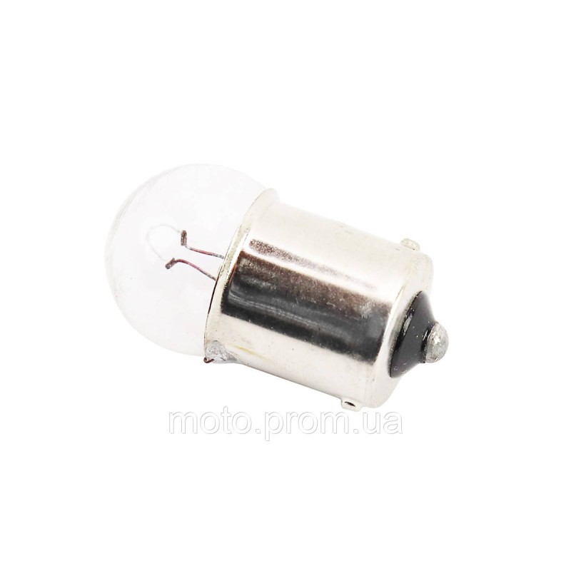 Лампа поворота (белая с цоколем) 12V/10W G18 BA15s