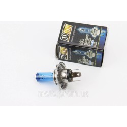 Лампа фари галоген H4 P43T 12V 60 / 55W Super White Лампа фари галоген H4 P43T 12V 60 / 55W Super White