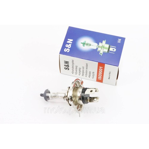 Лампа фари галоген H4 P43T 12V 100/ 90W