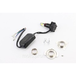 Лампа фари діодний LED-4 SUPER універсальна (к-кт різних кріплень), з стабілізатором