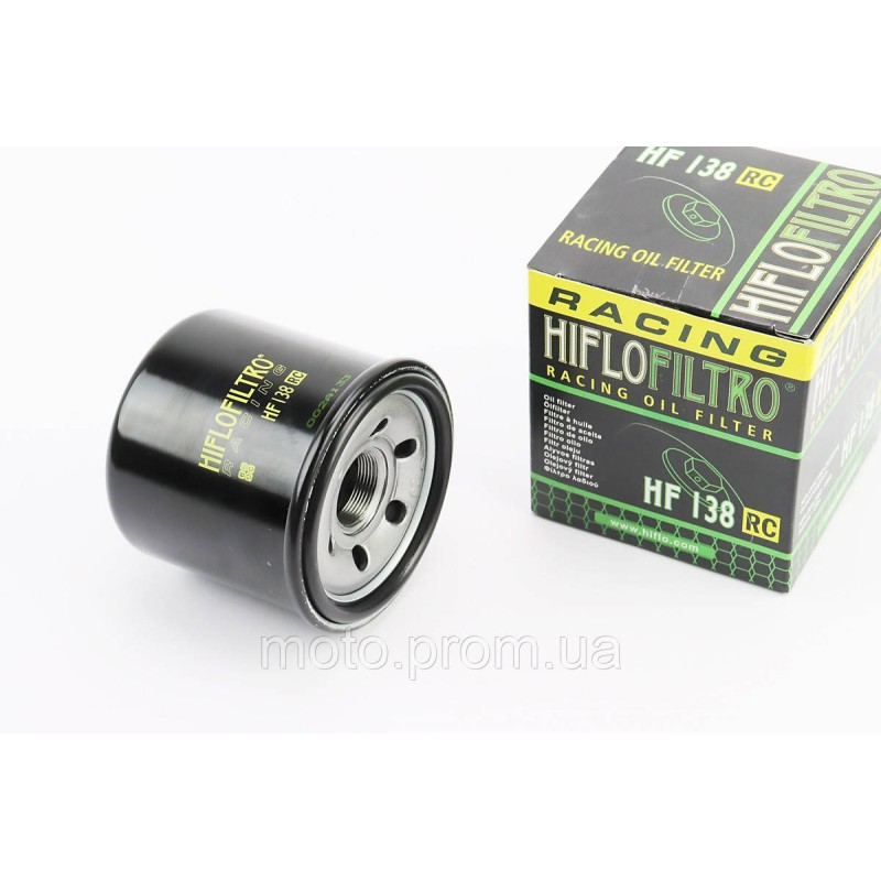 Фільтр масляний HF138RC (68x75мм) APRILIA RSV 1000 Tuono V4R, KAWASAKI KLV 1000, SUZUKI GSF 600/650/1200, SUZUKI GSX 600 F/650