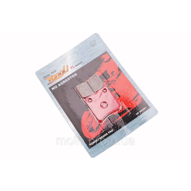 Тормозные колодки (дисковые) Honda DI050/Tact 50; DAELIM GZ50; SYM- Orbit 50; KYMCO- MXU 400 к-кт 2шт красные