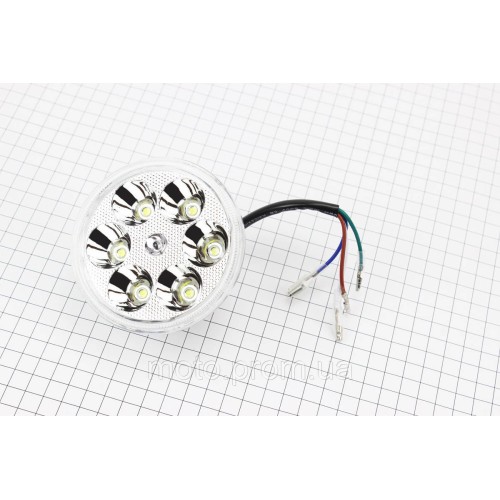 УЦІНКА DELTA Фари круглої внутрішня частина 6-LED з обідком, 80мм (не горить кілька діодів)