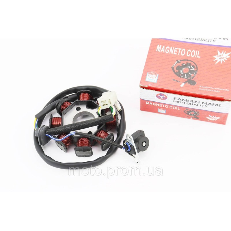 Статор магнето (генератора) Honda WH 100 (8 котушок роз'єм