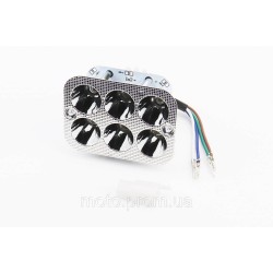 Фари квадратні внутрішня частина 6-LED, 90*65мм, TUNING Фари квадратні внутрішня частина 6-LED, 90*65мм, TUNING