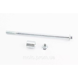 Вісь переднього колеса d10mm; L180mm + втулка, гайка Вісь переднього колеса d10mm; L180mm + втулка, гайка