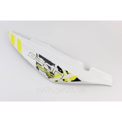 X-Road Light 200-250 пластик - задній бічний лівий, БІЛИЙ з жовтим малюнком X-Road Light 200-250 пластик - задній бічний лівий, БІЛИЙ з жовтим малюнком