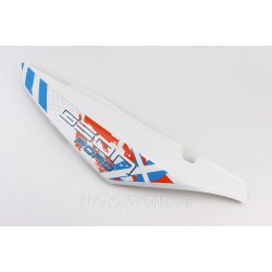 X-Road Light 200-250 пластик - задній бічний лівий, БІЛИЙ з помаранчевим малюнком X-Road Light 200-250 пластик - задній бічний лівий, БІЛИЙ з помаранчевим малюнком