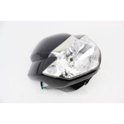 Пластик - обтічник + вітровик, фара, ЧОРНИЙ (TVS Apache RTR 160)