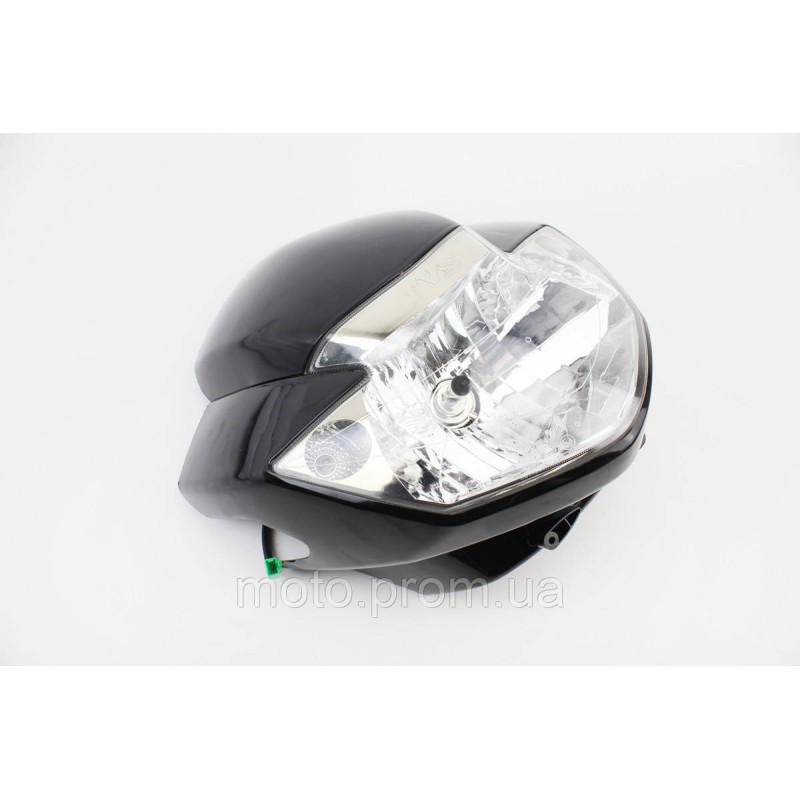 Пластик - обтічник + вітровик, фара, ЧОРНИЙ (TVS Apache RTR 160)