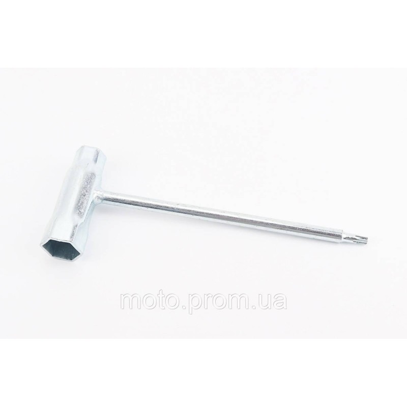 Ключ свечной для бензопилы, 13/19mm, звезда Т27, L-160 ,усиленный