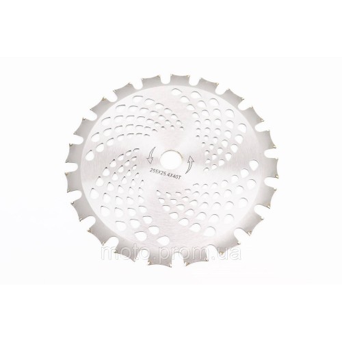 Нож 40Тх255mm победитовые зубья, двухсторонний