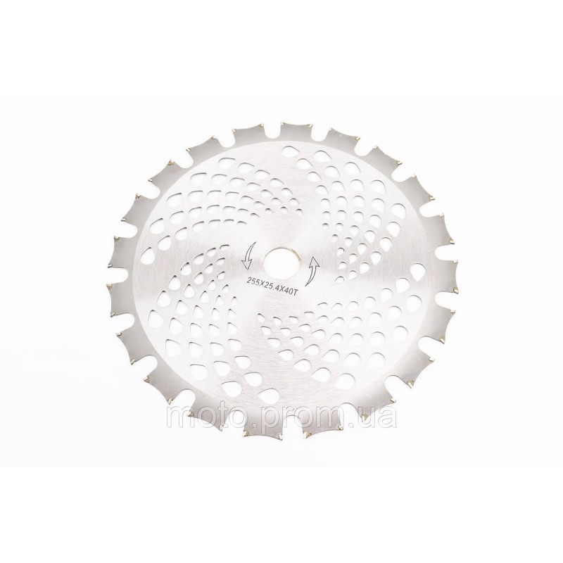 Нож 40Тх255mm победитовые зубья, двухсторонний