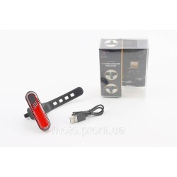 Ліхтар задній 60 lumen, Li-ion 3.7V 330mAh зарядка від USB, вологозахисний, HJ-040 Ліхтар задній 60 lumen, Li-ion 3.7V 330mAh зарядка від USB, вологозахисний, HJ-040