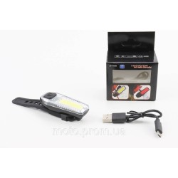 Фонарь передний 12 диодов 120 lumen, Li-ion 3.7V 300mAh зарядка от USB, влагозащитный, ZH1608 Фонарь передний 12 диодов 120 lumen, Li-ion 3.7V 300mAh зарядка от USB, влагозащитный, ZH1608